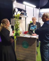 Stéphane Thébaut sur le stand OTG